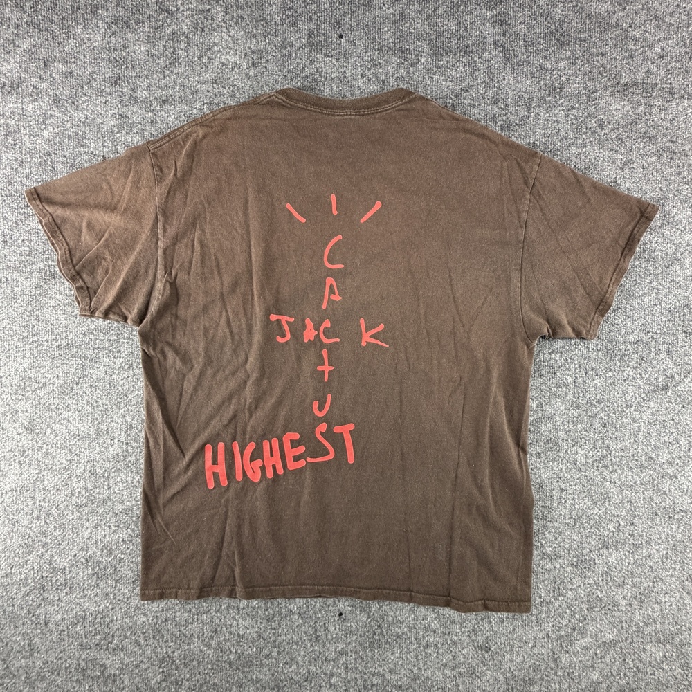 Nike Cactus Jack Highest Shirt Mens XL Brown Travis Scott Jordan Graphic Tee